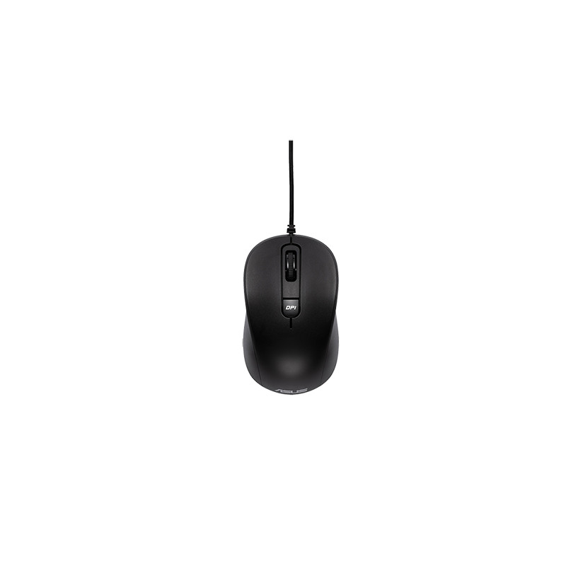 ASUS MU101C/Kancelárska/Optická/3 200 DPI/Drôtová USB/Čierna