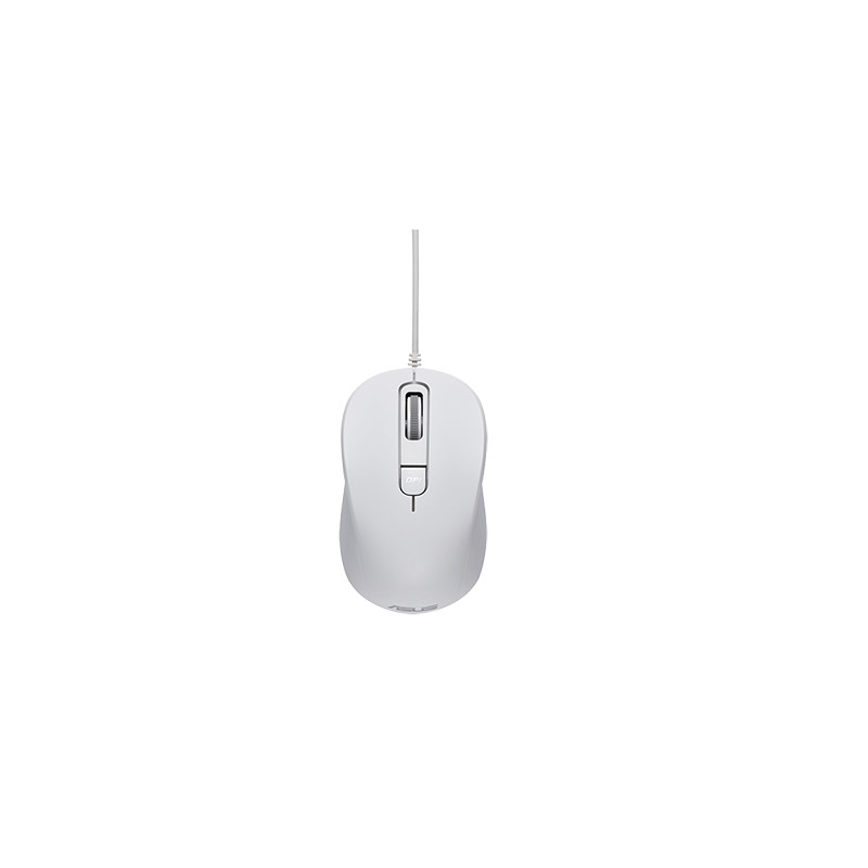 ASUS MU101C/Kancelárska/Optická/3 200 DPI/Drôtová USB/Biela