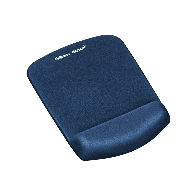 Podložka pod myš a zápästie Fellowes PlushTouch modrá