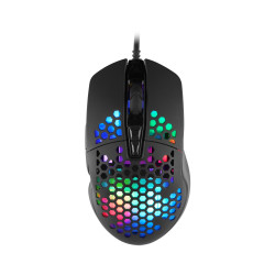 C-TECH Scarab/Herná/Optická/Pre pravákov/7 200 DPI/Drôtová USB/Čierna