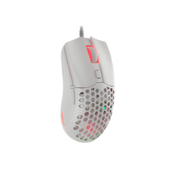 Genesis herná optická myš KRYPTON 750/RGB/8000 DPI/Herná/Optická/8 000 DPI/Drôtová USB/Biela