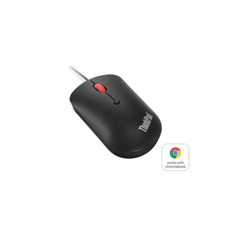Lenovo ThinkPad/Cestová/Optická/2 400 DPI/Drôtová USB-C/Čierna