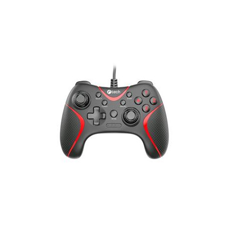 Gamepad C-TECH Theon pre PC/PS3, 2 programovateľné makro tlačidlá, 2x analóg, X-input, vibračné, 1,8