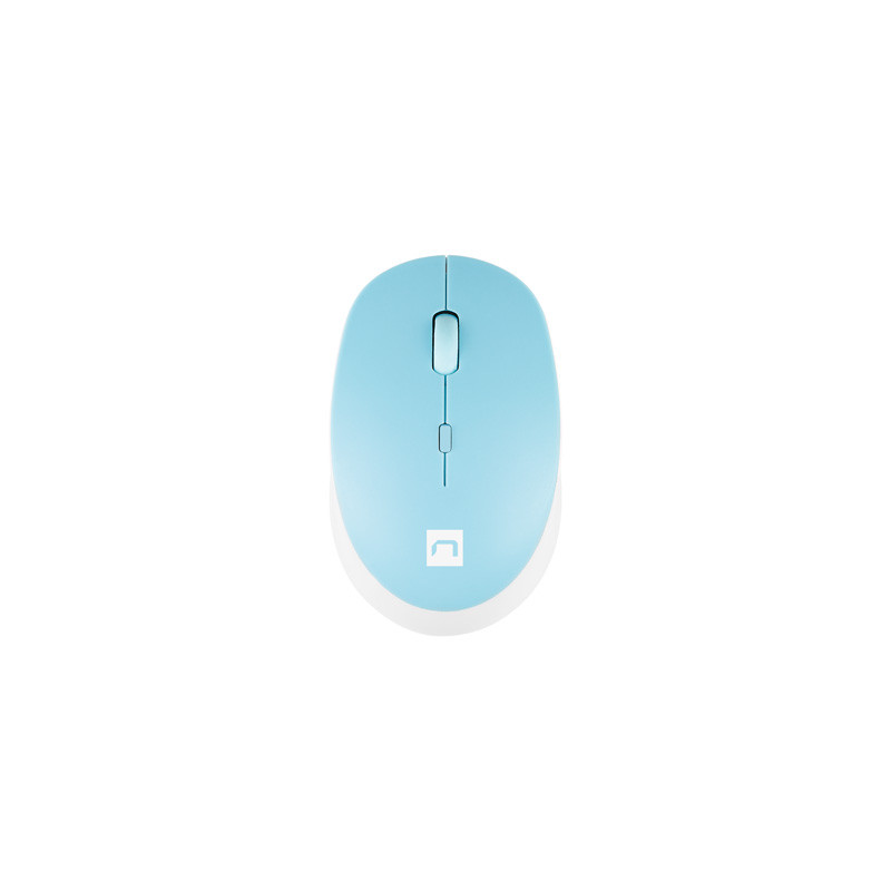 Natec optická myš HARRIER 2/1600 DPI/Kancelárska/Optická/1 600 DPI/Bezdrôtová Bluetooth/Svetlo modrá