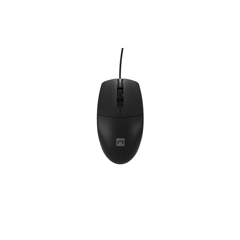 Natec optická myš RUFF 2/1 000 DPI/Kancelárska/Optická/1 000 DPI/Drôtová USB/Čierna