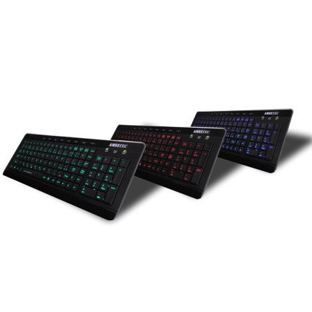 AMEI AM-K3001B/Drôtová USB/ CZ layout/Čierna