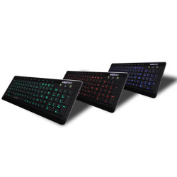 AMEI AM-K3001R/Drôtová USB/ CZ layout/Čierna