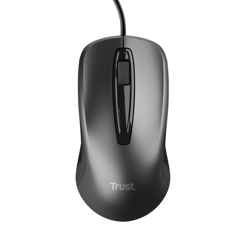 TRUST BASICS/Kancelárska/Optická/1 200 DPI/Drôtová USB/Čierna