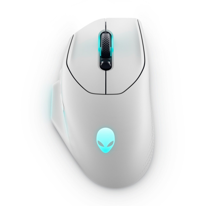 Dell Alienware 620M/Herná/Optická/Pre pravákov/26 000 DPI/Drôtová+bezdrôtová/Biela
