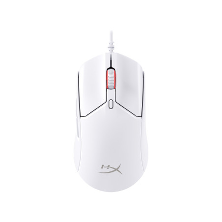 HyperX Pulsefire Haste 2/Herná/Optická/Pre pravákov/26 000 DPI/Drôtové USB-A/Biela