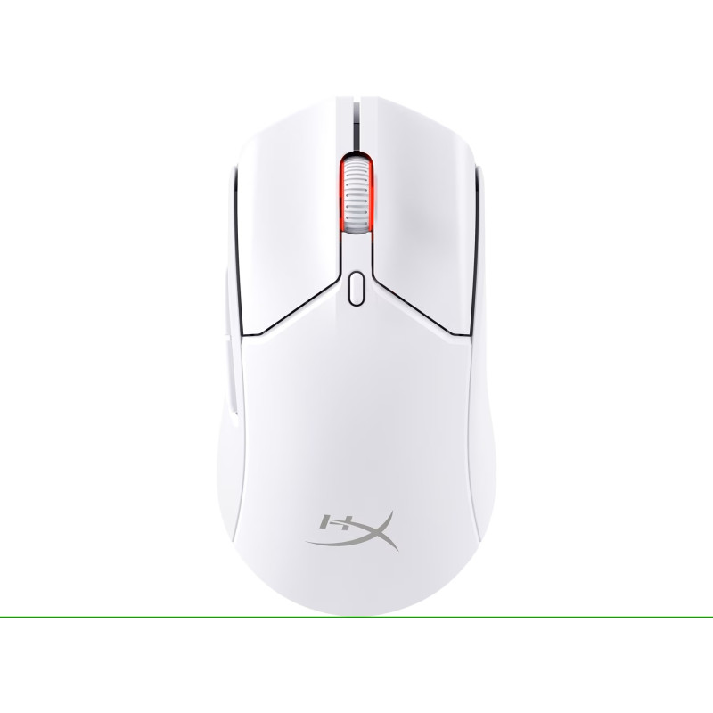 HyperX Pulsefire Haste 2/Herná/Optická/Pre pravákov/26 000 DPI/USB+BT/Biela