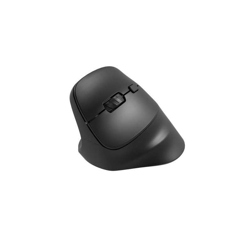 Natec CRAKE 2/Kancelárska/Optická/Pre ľavákov/2 400 DPI/USB+BT/Čierna