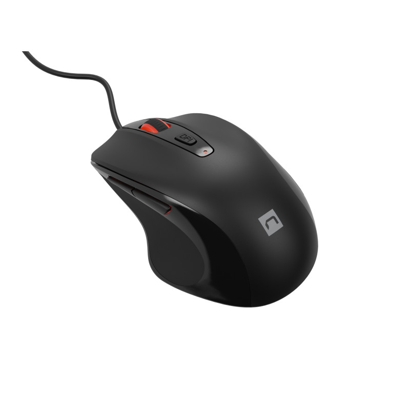 Natec optická myš PIGEON 2/4 000 DPI/Kancelárska/Optická/4 000 DPI/Drôtová USB/Čierna