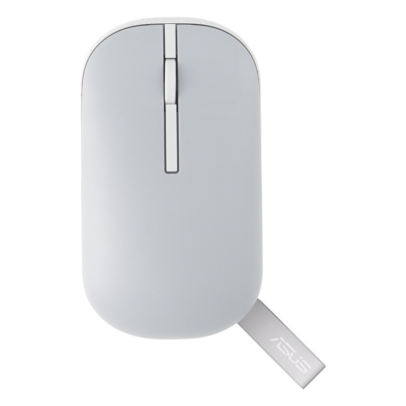 ASUS Marshmallow MD100 Lite/Cestovná/Optická/1 600 DPI/USB+BT/Sivá