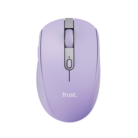Trust Ozaa/Kancelárska/Optická/Pre pravákov/3 200 DPI/USB+BT/Fialová