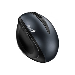 Genius Ergo 8300S/Vertikálna/Optická/Pre pravákov/1 600 DPI/Bezdrôtová USB/Čierna-šedá