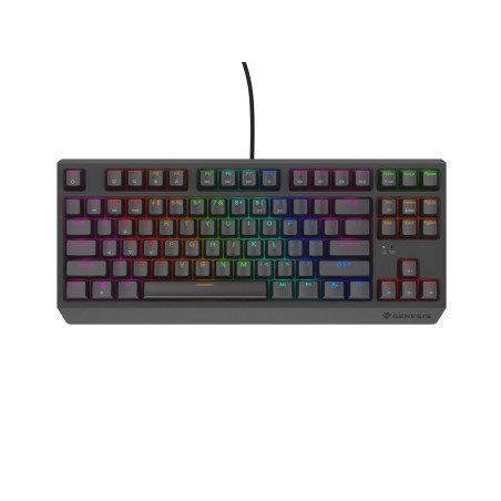 Genesis herná bezdrôtová klávesnica THOR 230 Lite/Drôtová USB/US layout/Čierna