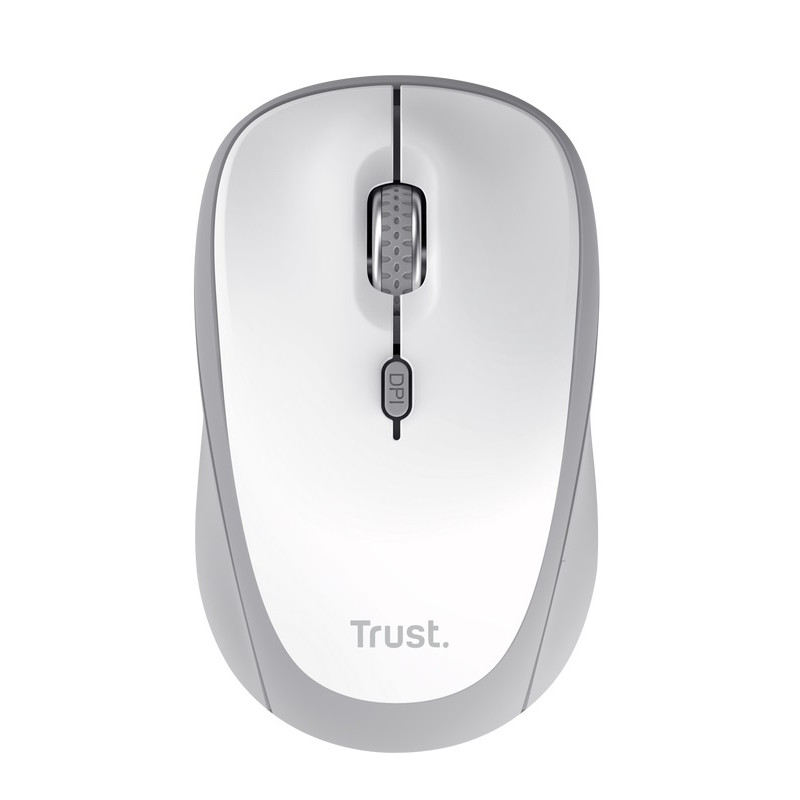 TRUST Yvi+ Multi-Device/Kancelárska/Optická/1 600 DPI/USB+BT/Biela
