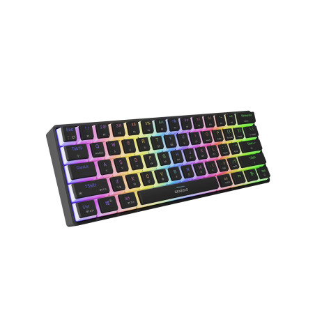 Genesis herná klávesnica THOR 660 G2/Gateron Red/USB+BT/US layout/Čierna
