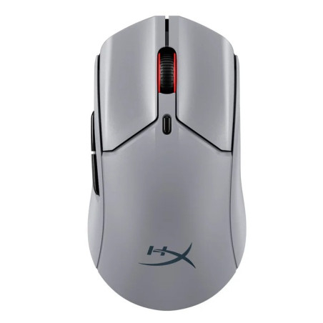 HyperX Pulsefire Haste 2 Pre/Herná/Optická/Pre pravákov/26 000 DPI/USB+BT/Sivá