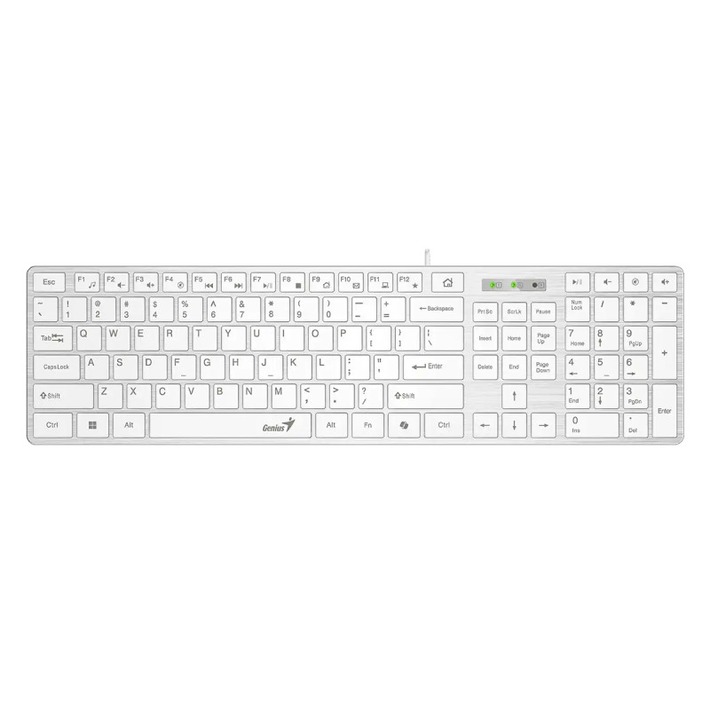 GENIUS Slimstar 126 klávesnica + Copilot biela