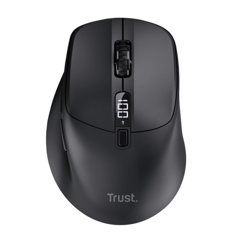 Trust Zevo/Cestovná/Optická/Pre pravákov/4 000 DPI/USB+BT/Čierna