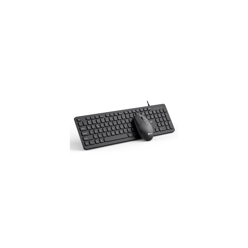 Klávesnica C-TECH KBM-105, drôtový combo set s myšou, USB, CZ/SK
