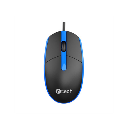 Myš C-TECH WM-10, čiernomodrá, USB