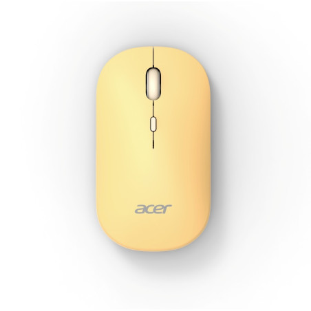 Acer AMR130/Ergonomická/Optická/1 600 DPI/USB+BT/Žltá