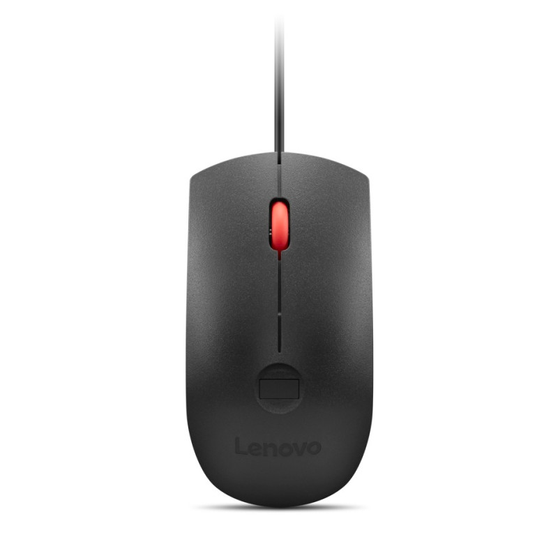 Lenovo Fingerprint Biometric USB Mouse Gen 3/Kancelárska/Optická/2 000 DPI/Drôtové USB-A/Čierna