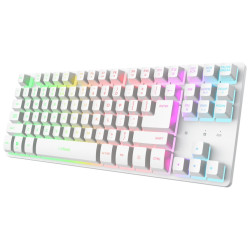Trust GXT831 Thado TKL/Bezdrôtové USB/US/Biela
