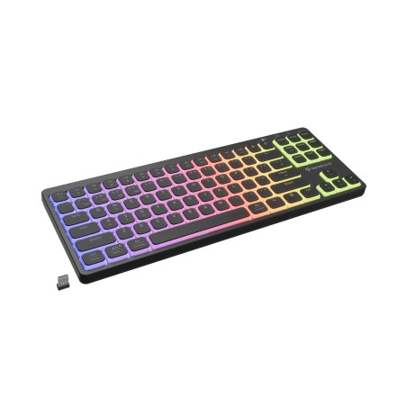 Bezdrôtová herná klávesnica Genesis THOR 430 TKL/USB+BT/US/Čierna