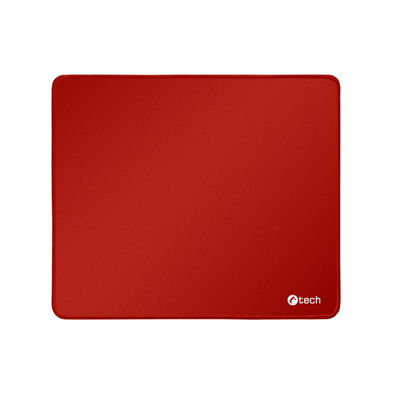 Podložka pod myš C-TECH MP-01, červená, 320x270x4mm, obšité okraje