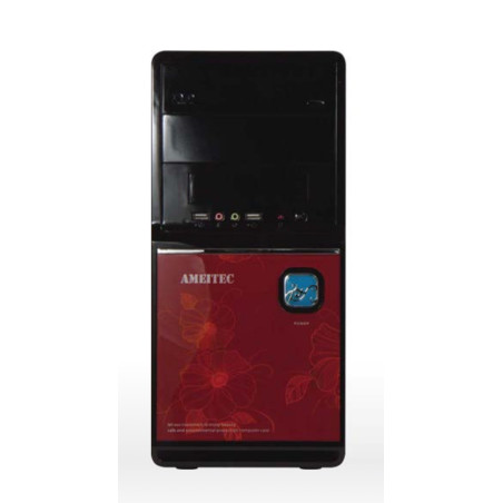 AMEI AM-C1002BR/Micro ATX/Čierna a červená