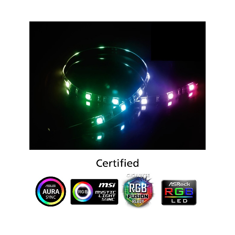 AKASA - LED páska-magnetická - multicolor Vegas MB