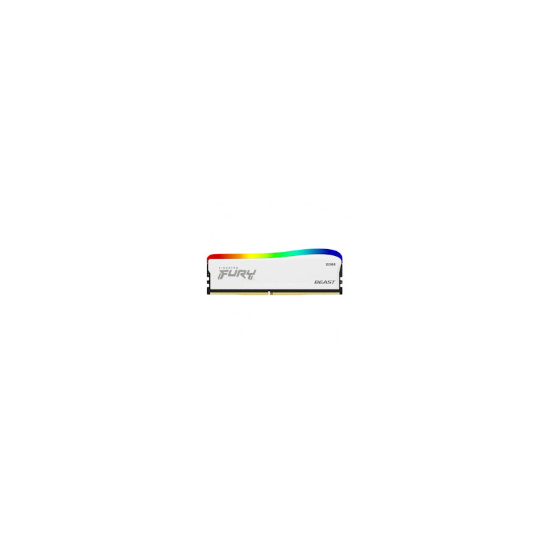 Kingston FURY Beast White/DDR4/16GB/3200MHz/CL16/1x16GB/RGB/White