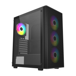 FSP M220/Midi Tower/Transpar./Čierna