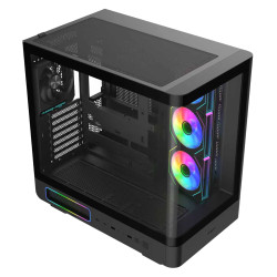 FSP M581-BA/Midi Tower/Transpar./Čierna