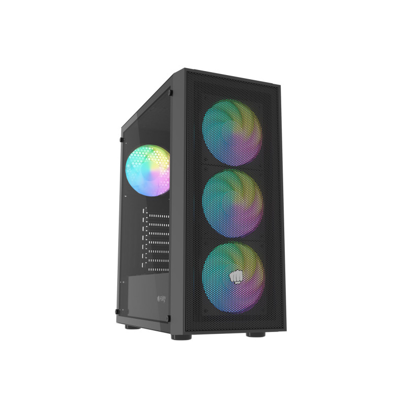 PC skriňa Fury SHOBO SH8F, ARGB, Midi Tower, Čierna