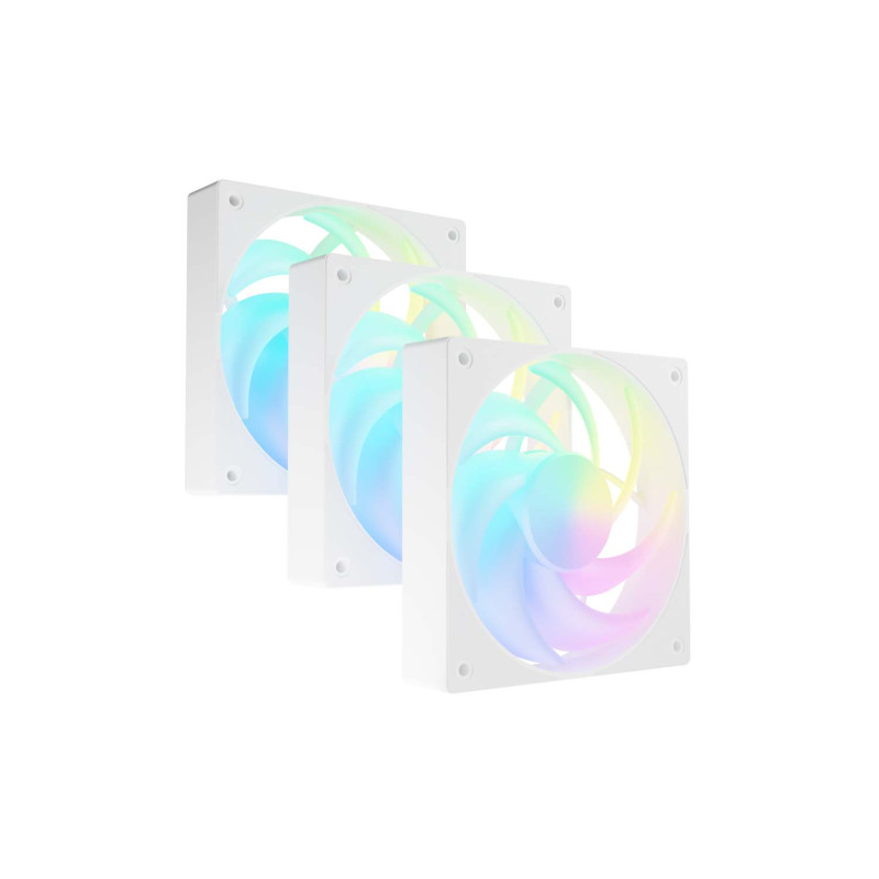 Ventilátor FURY SAI S12 ARGB PWM, 3-Pack, Biely