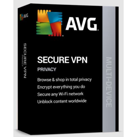 AVG Secure VPN (Multi-device, až 10 device) 2 Years