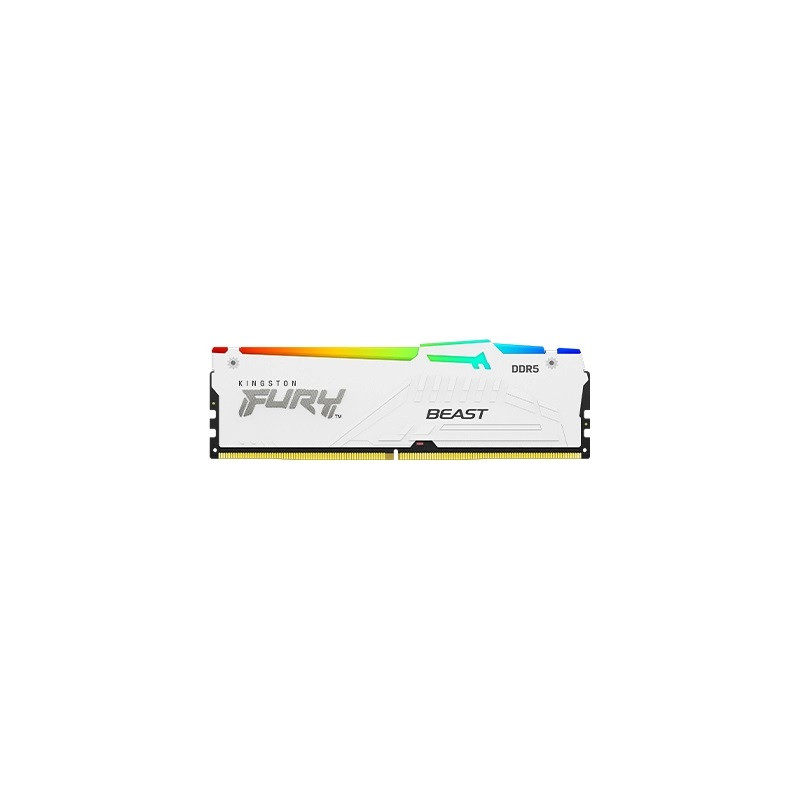 Kingston FURY Beast White/DDR5/16GB/5600MHz/CL40/1x16GB/RGB/White