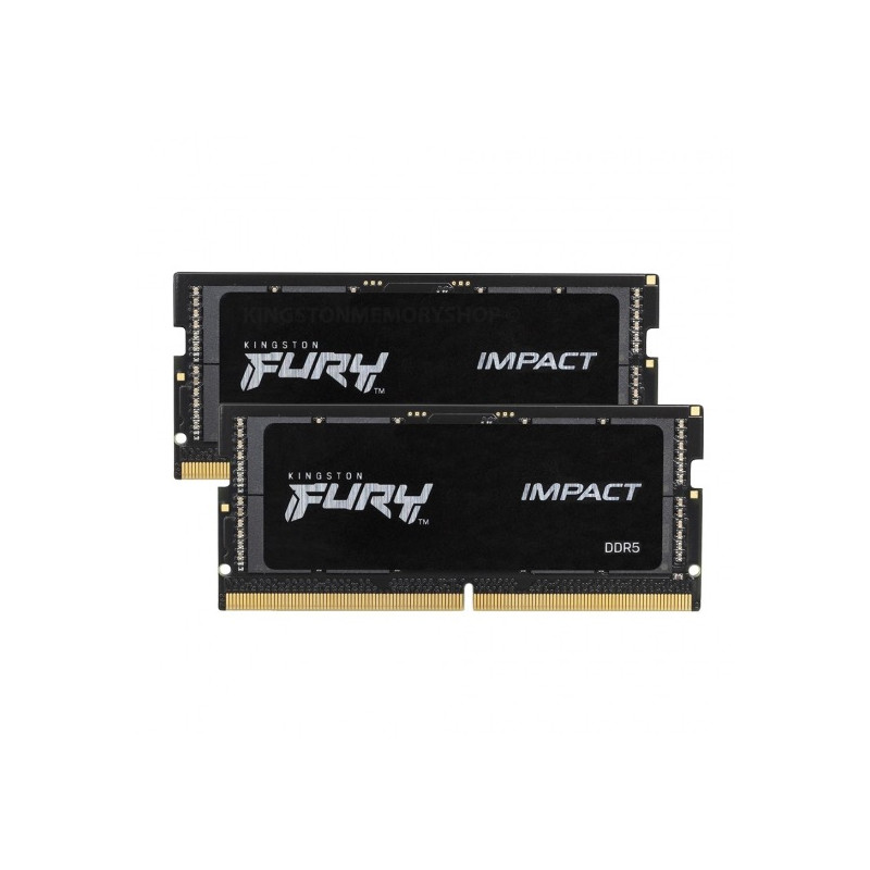 Kingston FURY Impact/SO-DIMM DDR5/32GB/6000MHz/CL38/2x16GB/Black