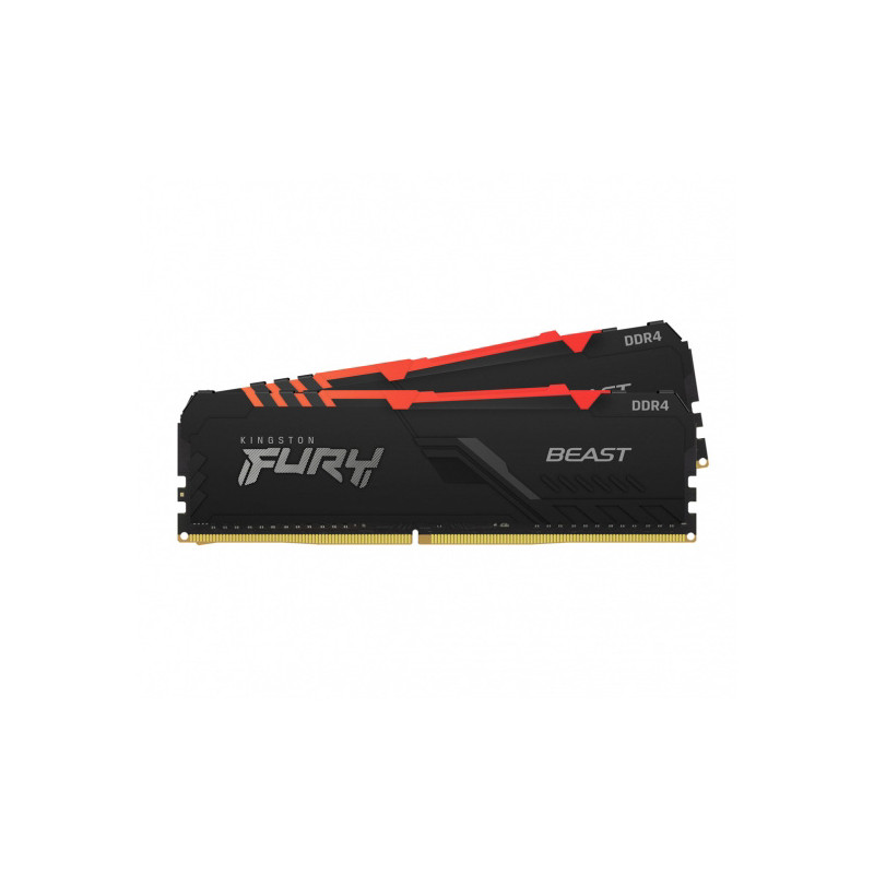 Kingston FURY Beast/DDR4/16GB/3200MHz/CL16/2x8GB/RGB/Black