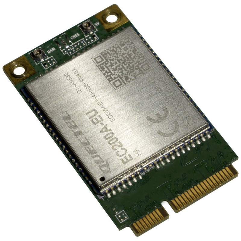 2G/3G/4G/LTE miniPCi karta, 2 x u.FL, bands 1/3/5/7/8/20/28/38/40/41, CAT4