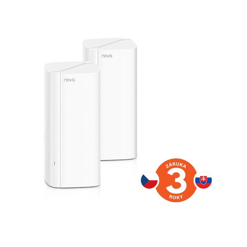 Tenda Nova EX12 (2-pack) WiFi6 AX3000 Mesh Gigabit systém, 6xGLAN/GWAN, WPA3, VPN, SMART CZ aplikácie
