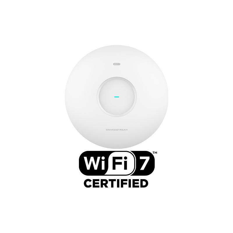 Grandstream GWN7672 AP, Wi-Fi 7 BE11000, 802.11be, 2x2:2 MU-MIMO, MRU, 2x5G Ethernet WAN/LAN,BT