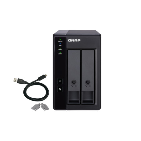 QNAP TR-002 rozširovacia jednotka pre PC alebo QNAP NAS (2x SATA / 1x USB 3.1 typu C - Gen 2)