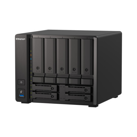 QNAP TS-h973AX-32G (Ryzen 2,2GHz, ZFS, 32GB RAM, 5x 3,5'' + 4x 2,5'' SATA/2x U.2, 2x 2,5GbE, 1x 10GbE)