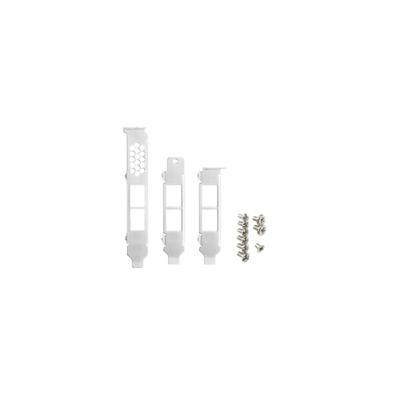 QNAP BRKT-QXG-10G2T - Full-height/low-profile/flat brackets pre dual-port RJ45 NIC